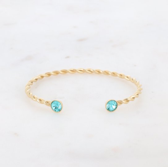Livia Bracelet Light Blue Gold