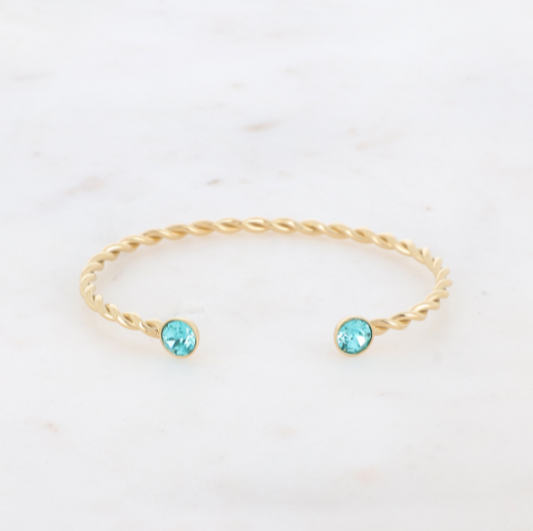 Livia Bracelet Light Blue Gold