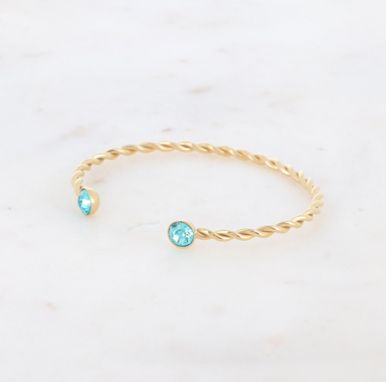 Livia Bracelet Light Blue Gold