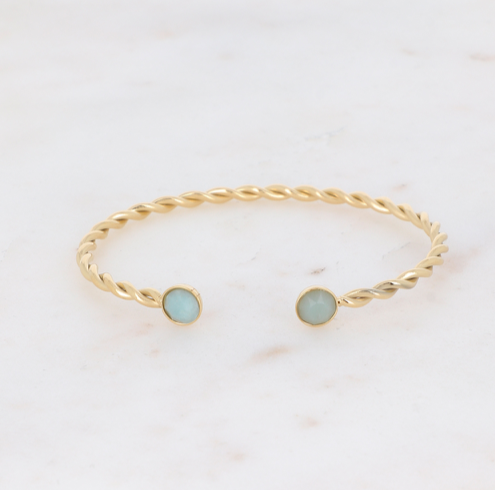 Livia Bracelet Amazonite Gold