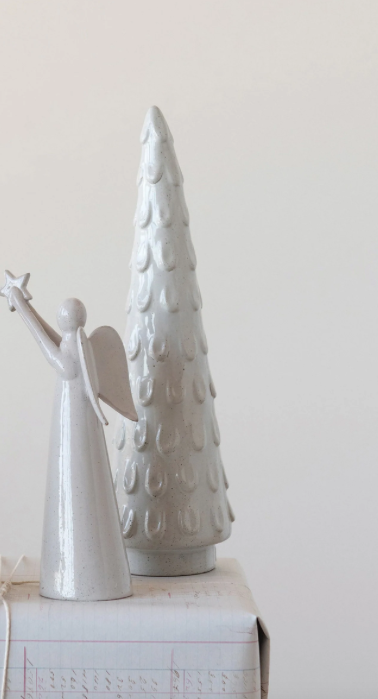 Stoneware Tree with Glaze