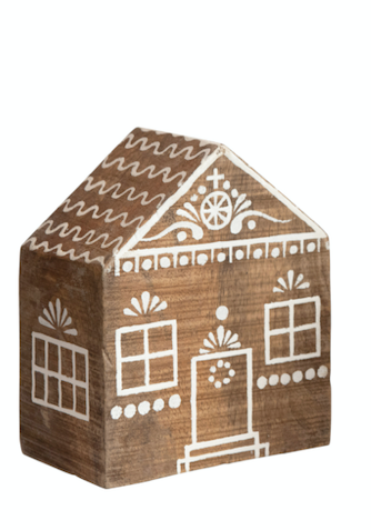 Hand-Painted Mango Wood House L