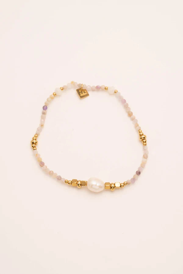 Lionel Bracelet Natural Stones & Gold