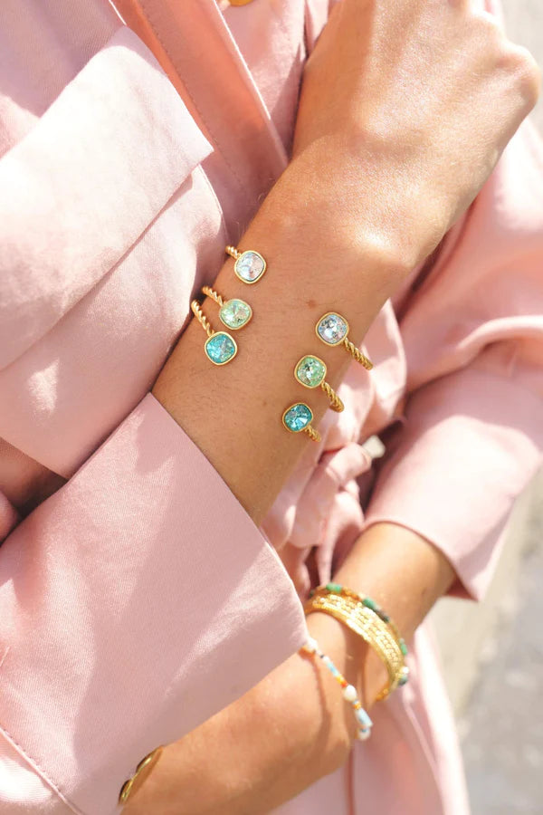 Manoel Bracelet Swarovski Crystal & Gold