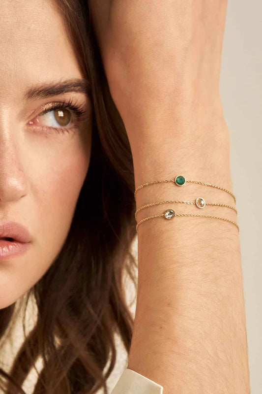 Sohan Bracelet Gold & Swarovski Crystals
