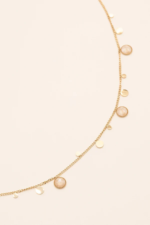 Khalissa Necklace Gold Crystals