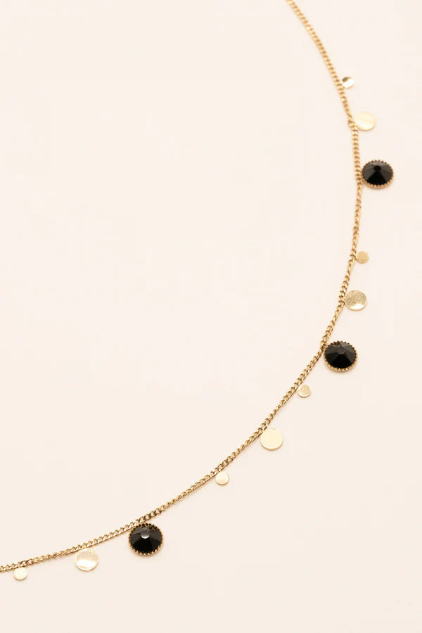 Khalissa Necklace Gold Crystals