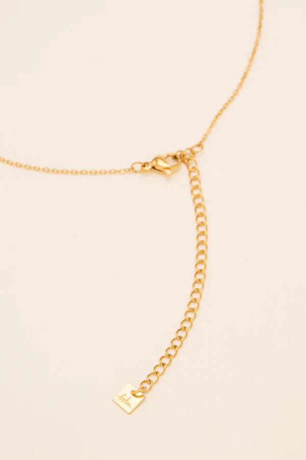 Lloyd Necklace Gold & Natural Stones
