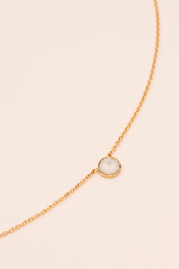 Sohan Necklace Gold Swarovski Crystal
