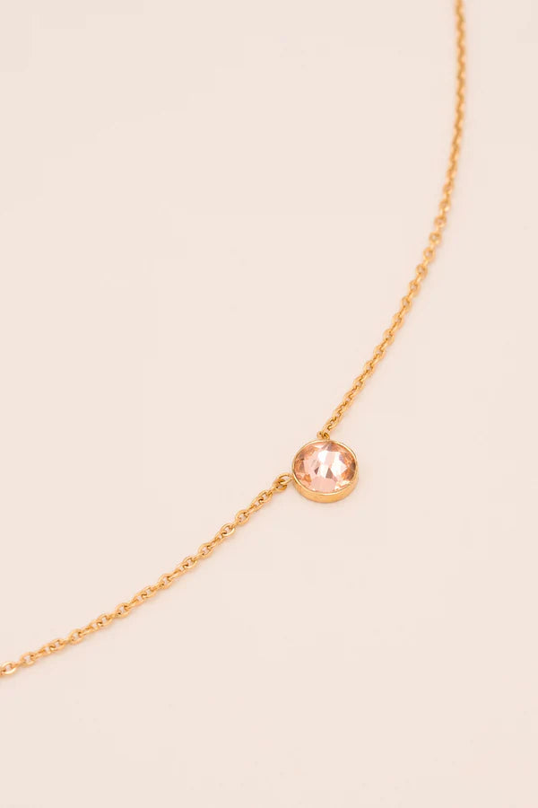 Sohan Necklace Gold Swarovski Crystal