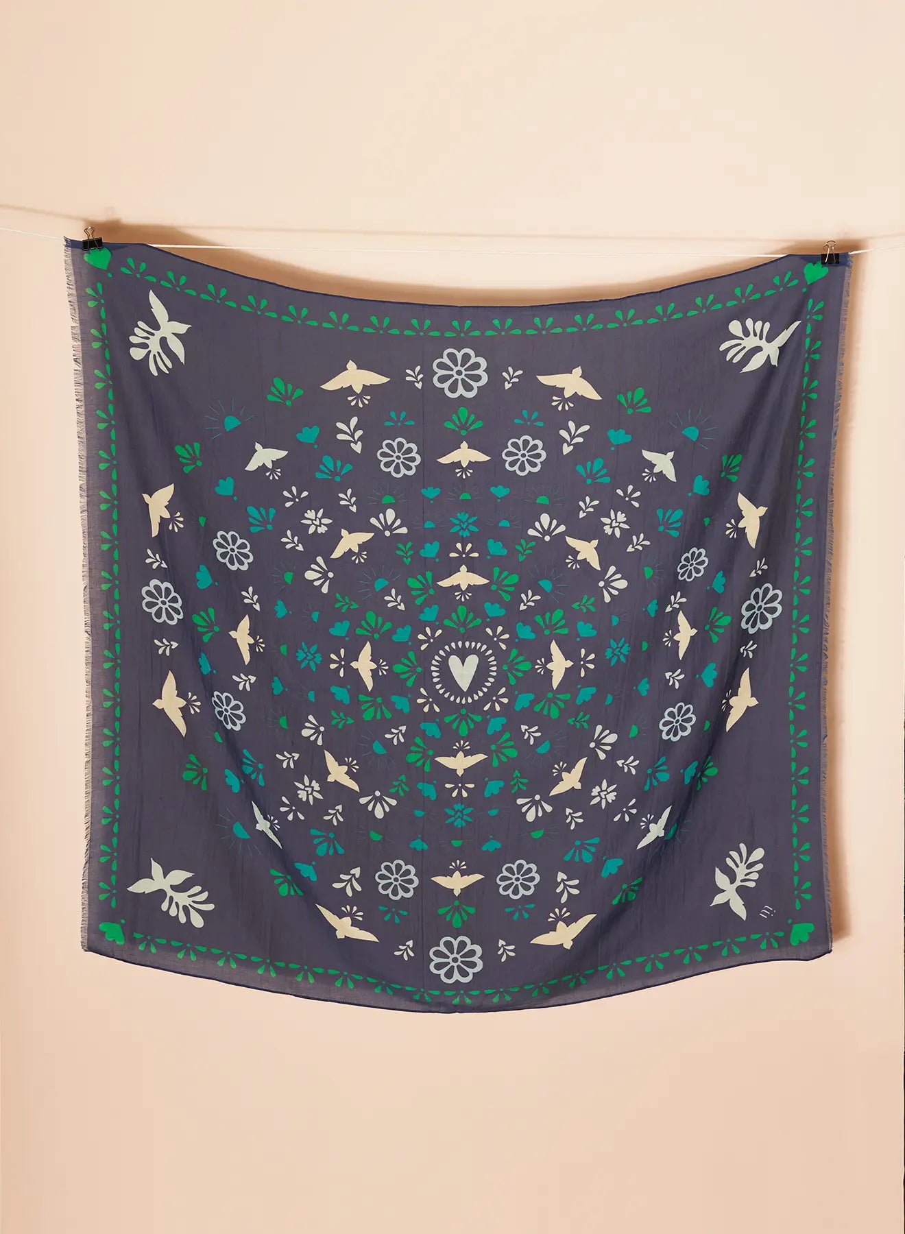 Birdy Blue Scarf