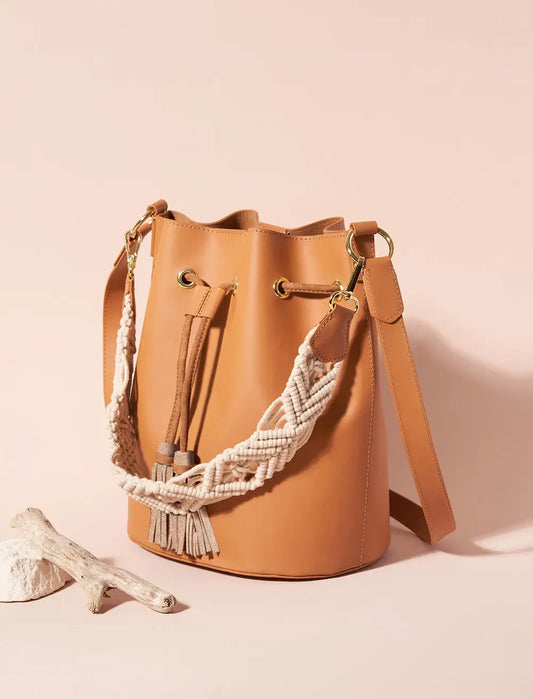 Livio Bucket Bags Camel