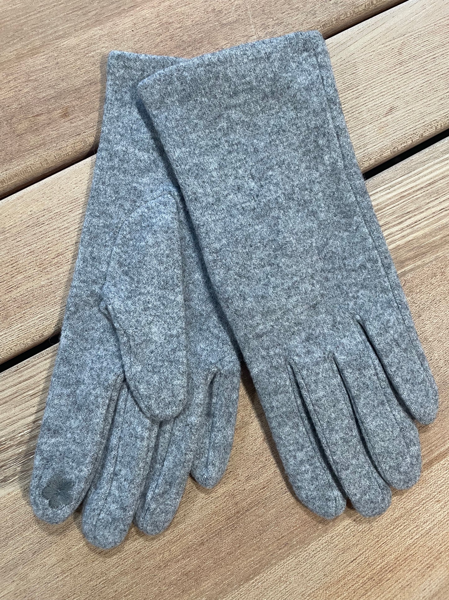 Gloves Touchscreen Grey