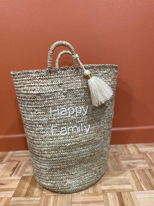 Basket Happy Family White
