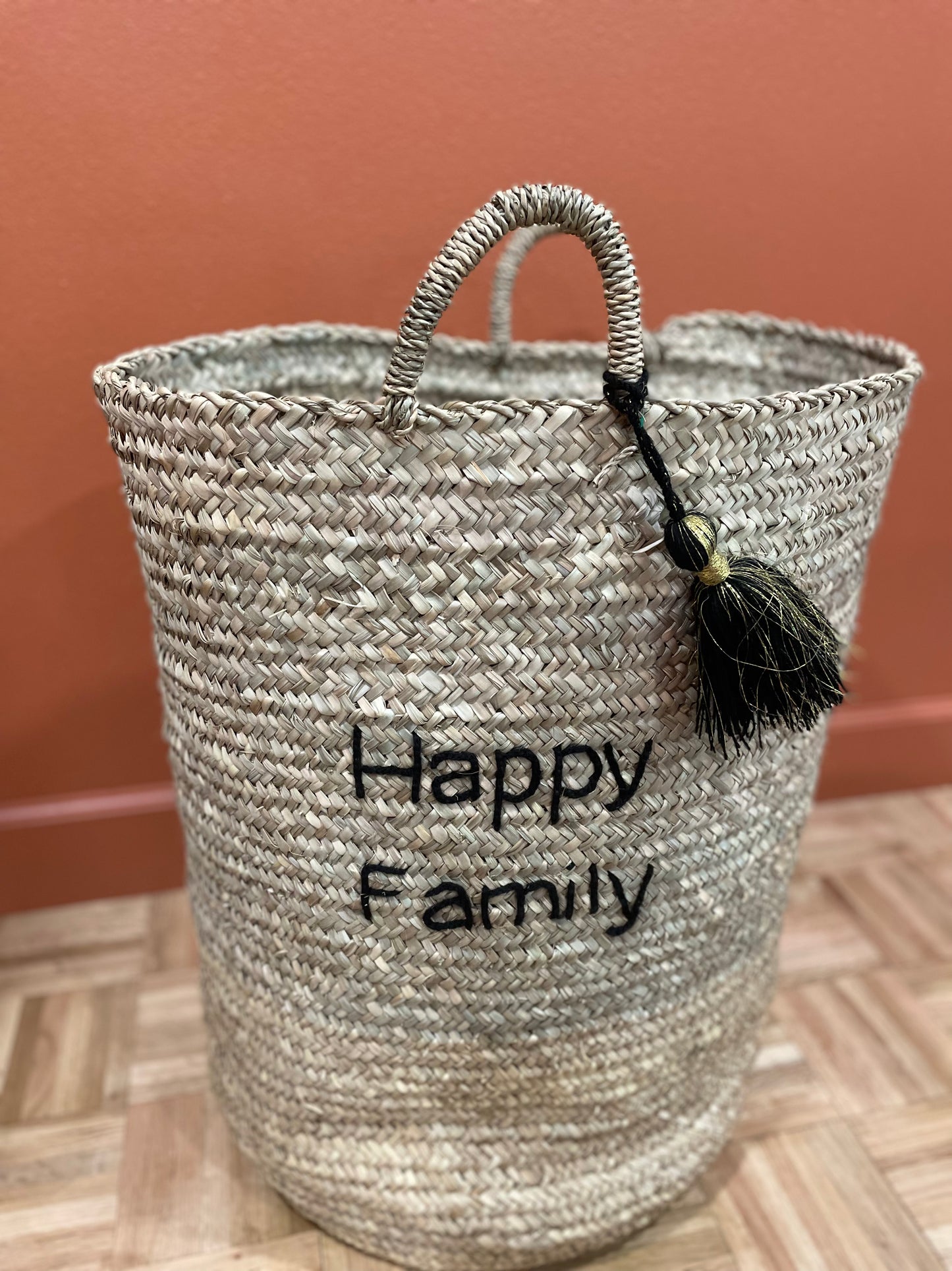 Basket Happy Family Black
