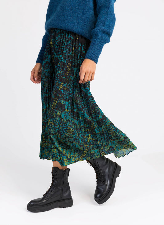 Jeff Printed Skirt Green