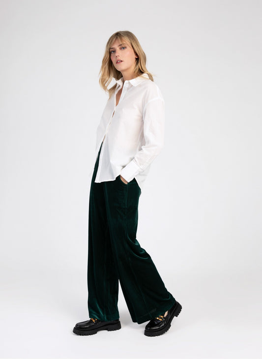 Soanna Plain Cotton Shirt White