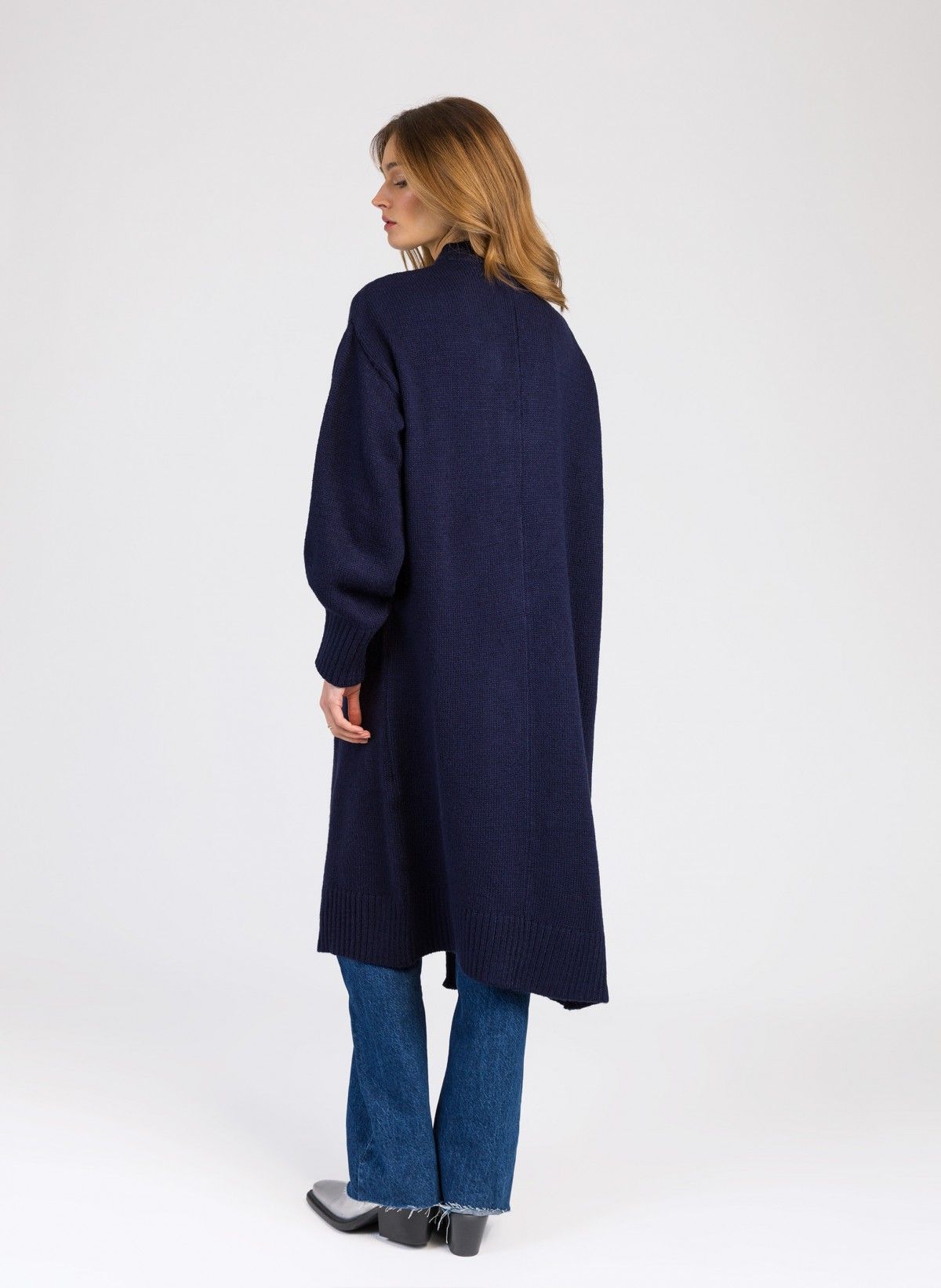Volt Long United Cardigan Bleu