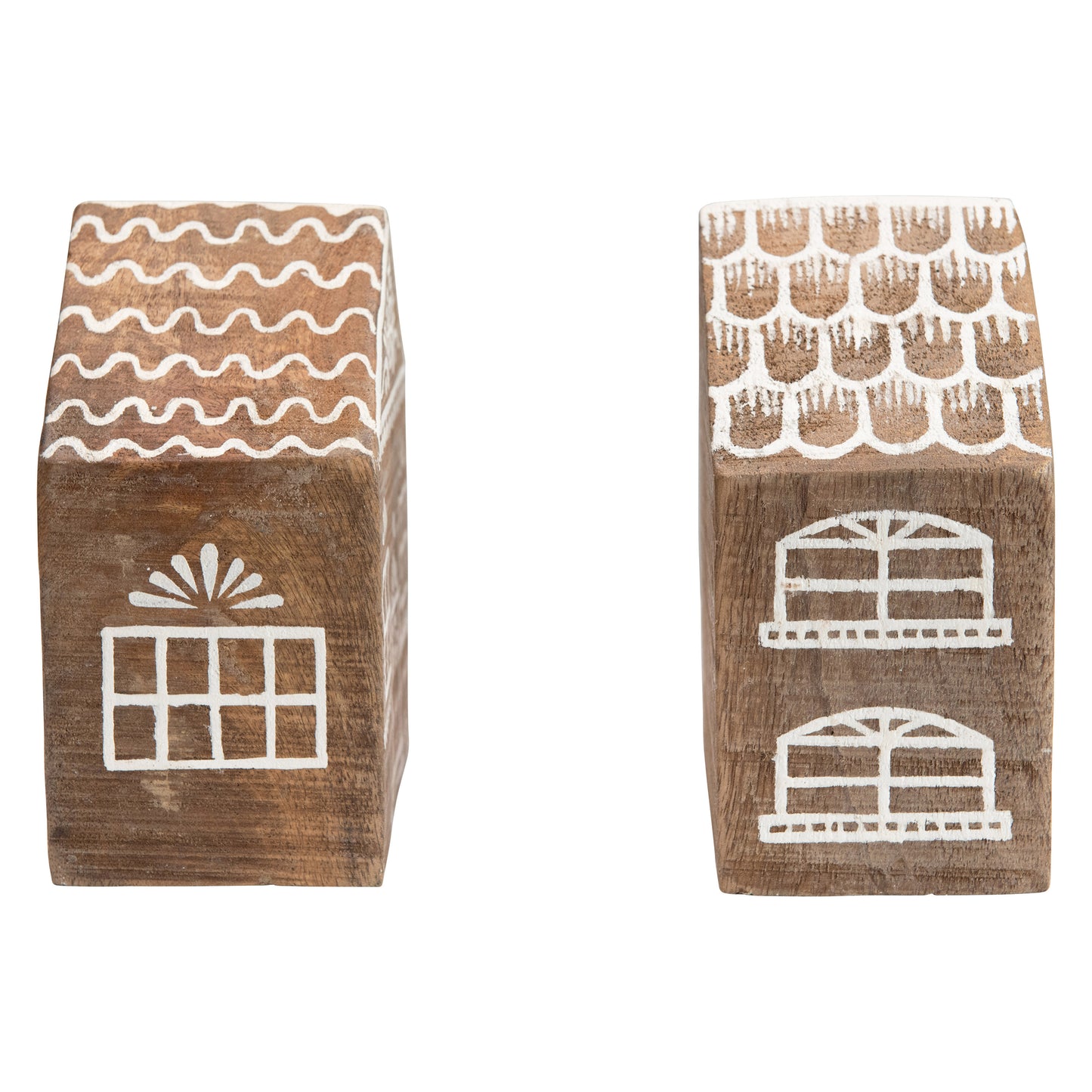 Hand-Painted Mango Wood House L